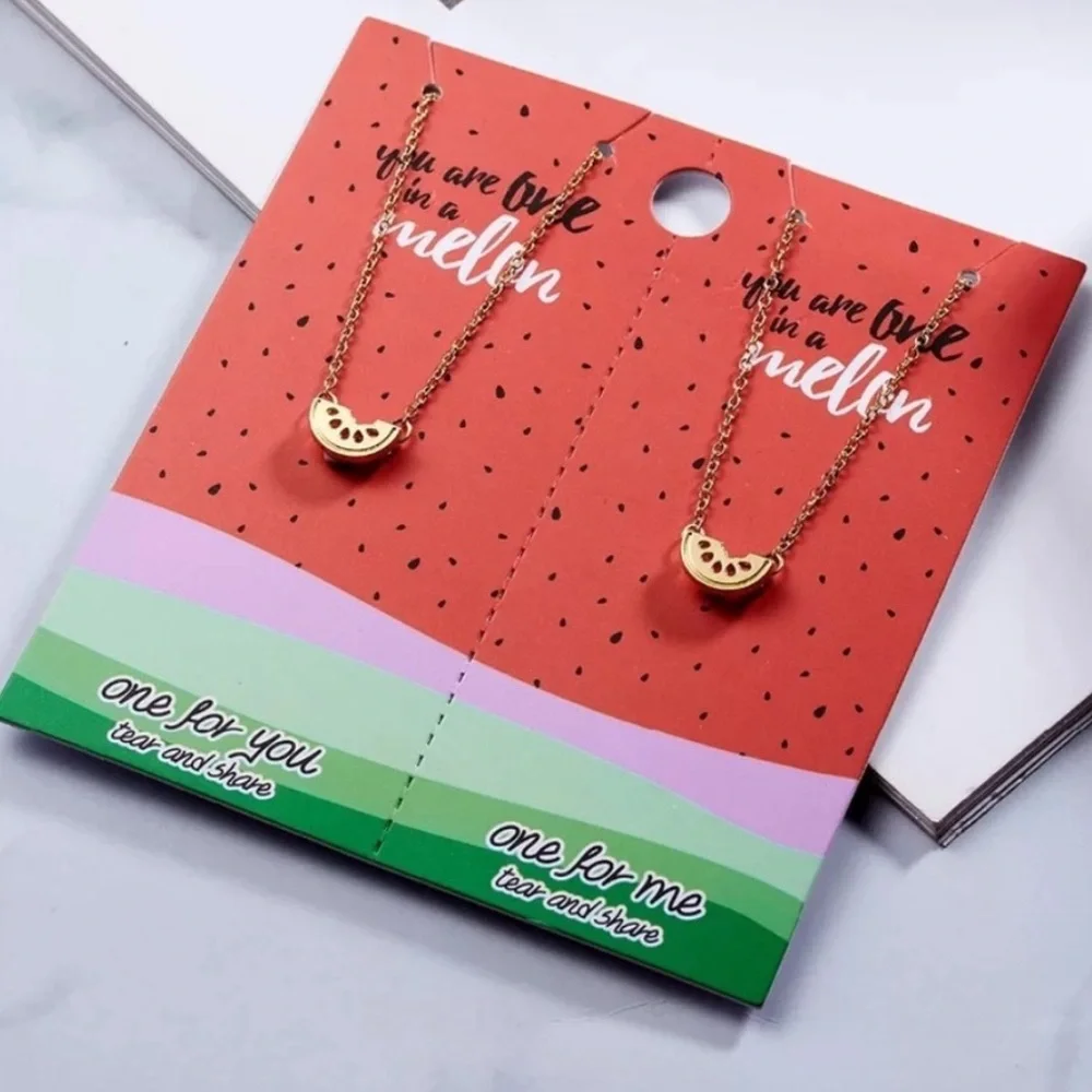 Best Friend Birthday Gift Friendship Necklaces You are one in a melon NWT